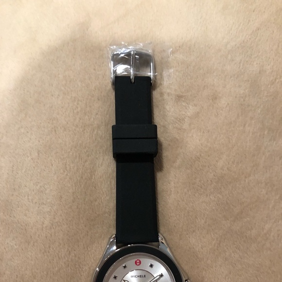 Michele watch with silicone black band - Picture 5 of 7